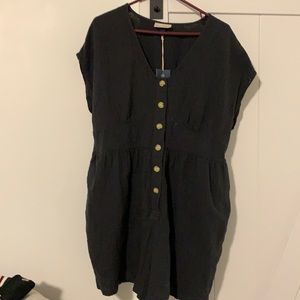Dark grey short jumpsuit